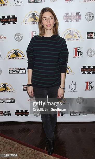 Director Sofia Coppola attends the opening night party for the 2013 First Time Fest at The Players Club on March 1, 2013 in New York City.