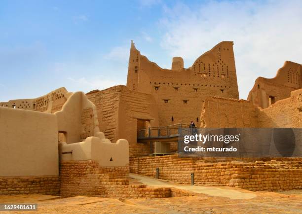 at-turaif district - salwa palace, the original home of the al-saud royal family, ad diriyah, unesco world heritage site, riyadh, saudi arabia - riyadh bildbanksfoton och bilder