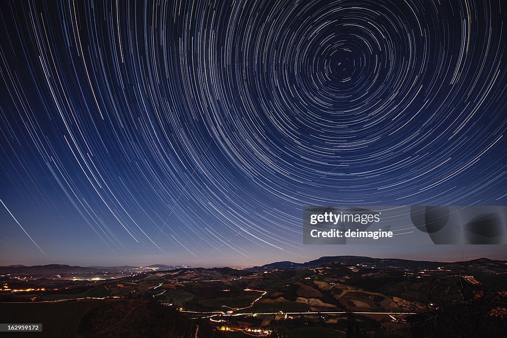 星空の夜には、トスカーナの丘