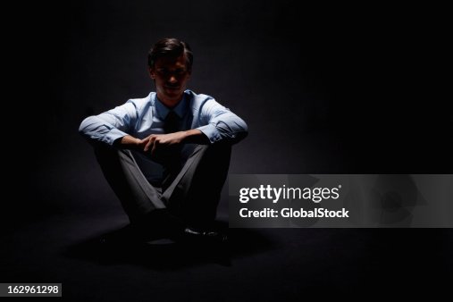 Contemplating Position Executive Sitting And Contemplating High-Res Stock Photo - Getty Images