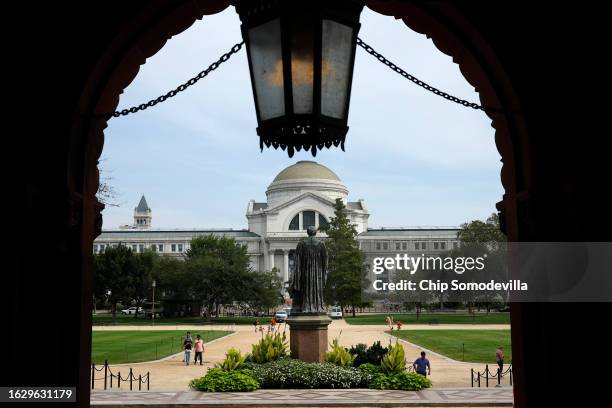 Framed by the archway on the north side of the Smithsonian Institution Building, or "Castle," the National Museum of Natural History stands directly...