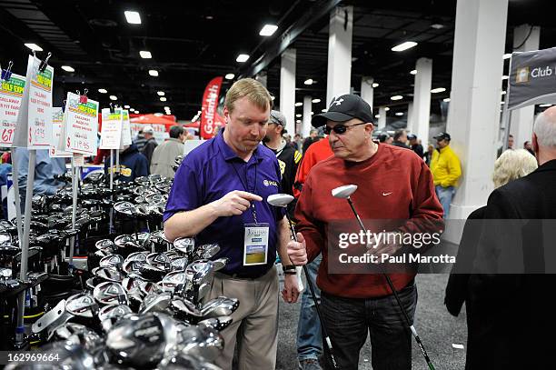 General atmosphere at the 2013 National Golf Expo at Seaport World Trade Center on March 2, 2013 in Boston, Massachusetts.