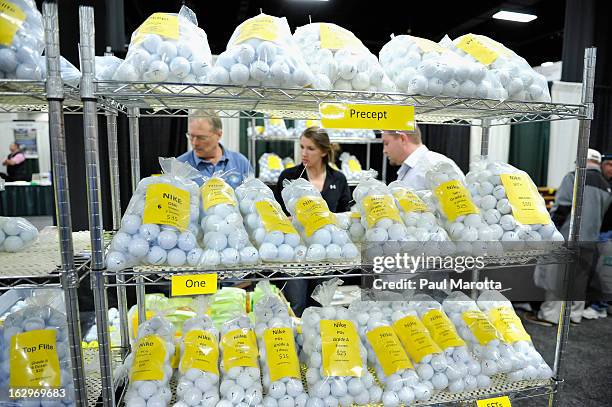 General atmosphere at the 2013 National Golf Expo at Seaport World Trade Center on March 2, 2013 in Boston, Massachusetts.