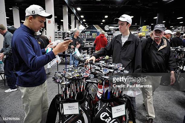 General atmosphere at the 2013 National Golf Expo at Seaport World Trade Center on March 2, 2013 in Boston, Massachusetts.