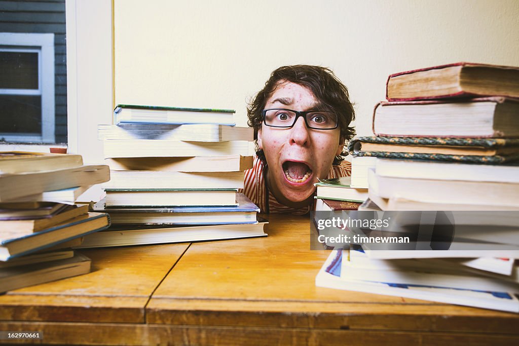 Stressed out Student in School
