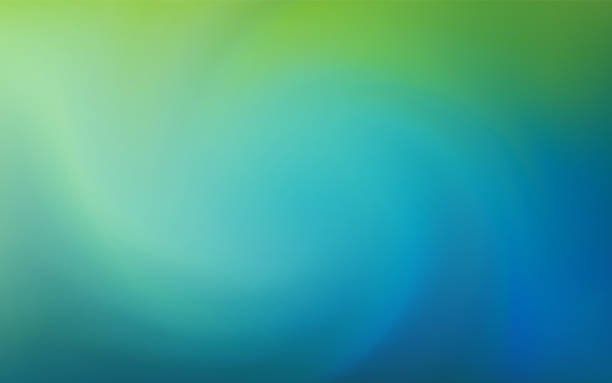 blurred fluid gradient colourful background with swirl pattern. modern futuristic background. can be use for landing page, book covers, brochures, flyers, magazines, any brandings, banners, headers, presentations, and wallpaper backgrounds - green summer background stock illustrations