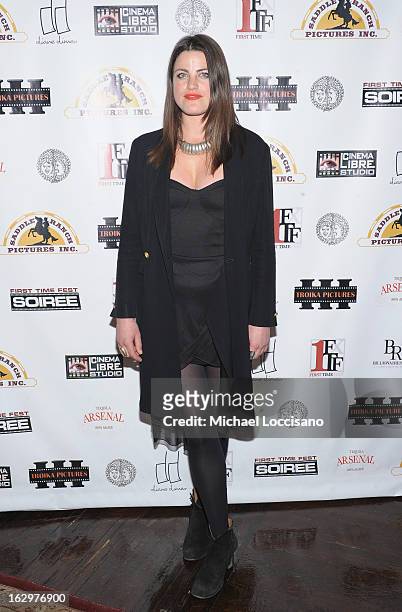 Actress Lily Hall attends the opening night party for the 2013 First Time Fest at The Players Club on March 1, 2013 in New York City.