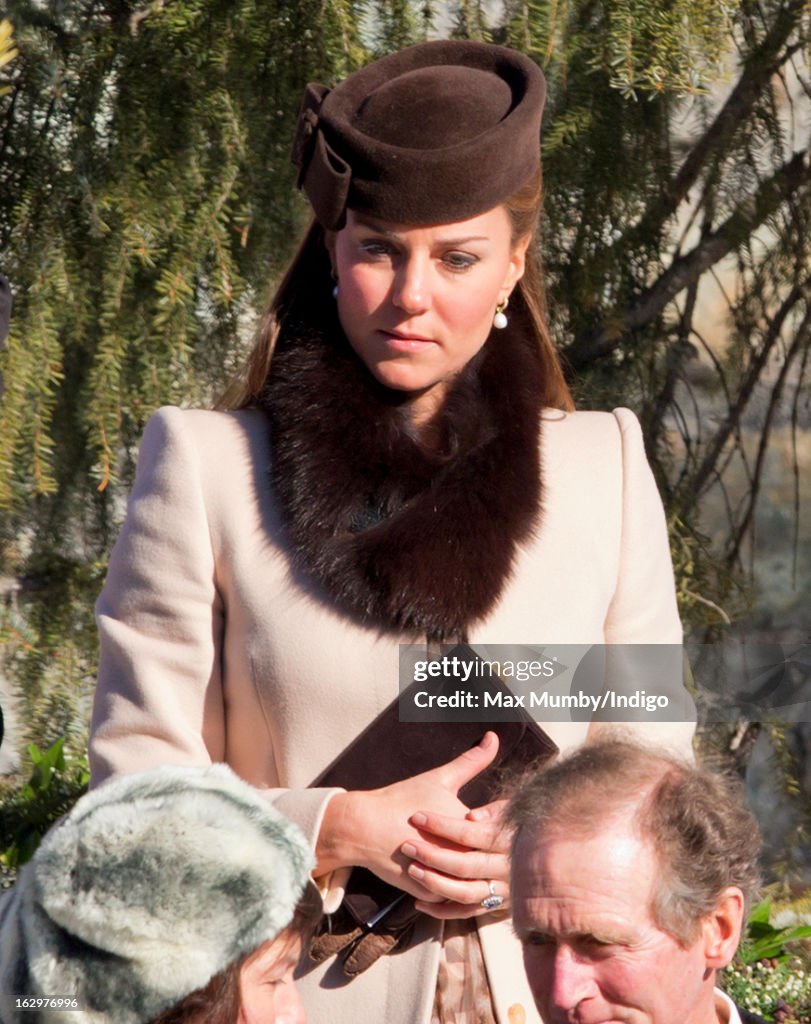 The Duke And Duchess Of Cambridge And Prince Harry Attend The Wedding Of Friends In Switzerland