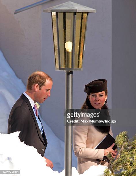 Prince William, Duke of Cambridge and Catherine, Duchess of Cambridge attend the wedding of Laura Bechtolsheimer and Mark Tomlinson at the Protestant...