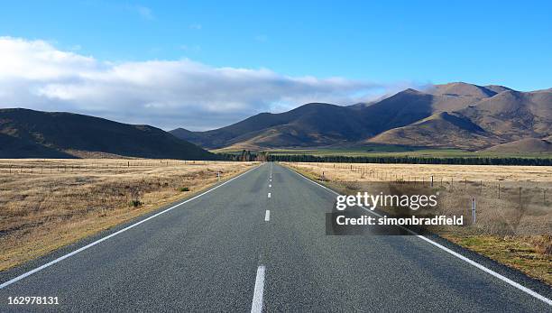 new zealand's canterbury plains - canterbury plains stock pictures, royalty-free photos & images