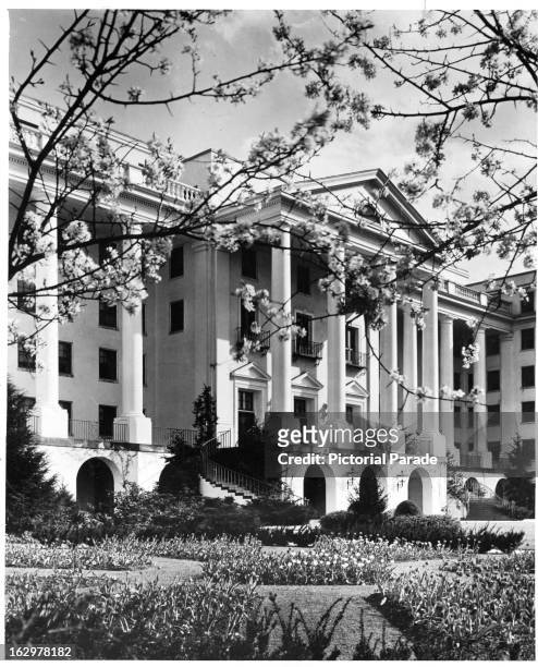 Springtime at The Greenbrier in White Sulphur Springs, West Virginian, 1955.