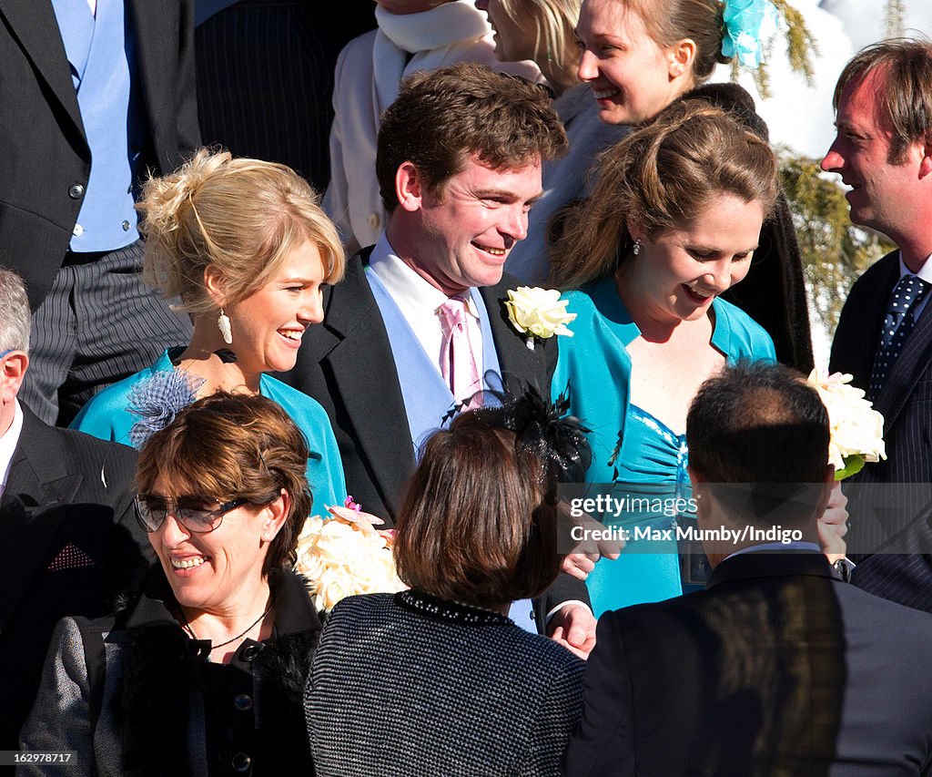 The Duke And Duchess Of Cambridge And Prince Harry Attend The Wedding Of Friends In Switzerland