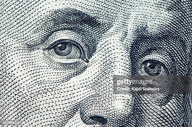 benjamin franklin portrait - ben franklin stock pictures, royalty-free photos & images