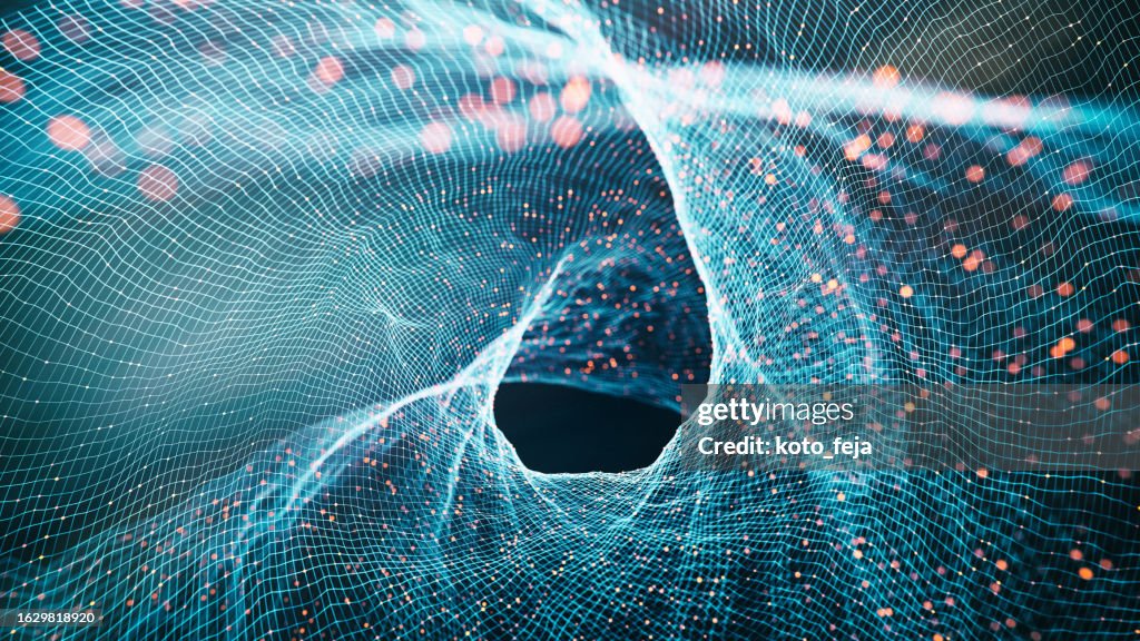 Sfondo astratto dell'onda gravitazionale