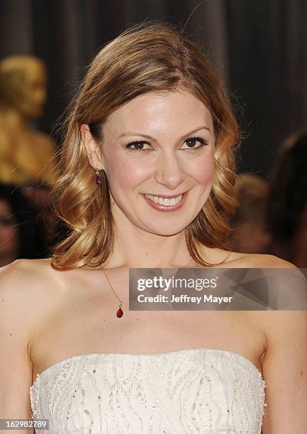 Lucy Alibar arrives at the 85th Annual Academy Awards at Dolby Theatre on February 24, 2013 in Hollywood, California.