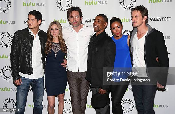 Actors JD Pardo, Tracy Spiridakos, Billy Burke, Giancarlo Esposito, Daniella Alonso and David Lyons attend The Paley Center for Media's PaleyFest...