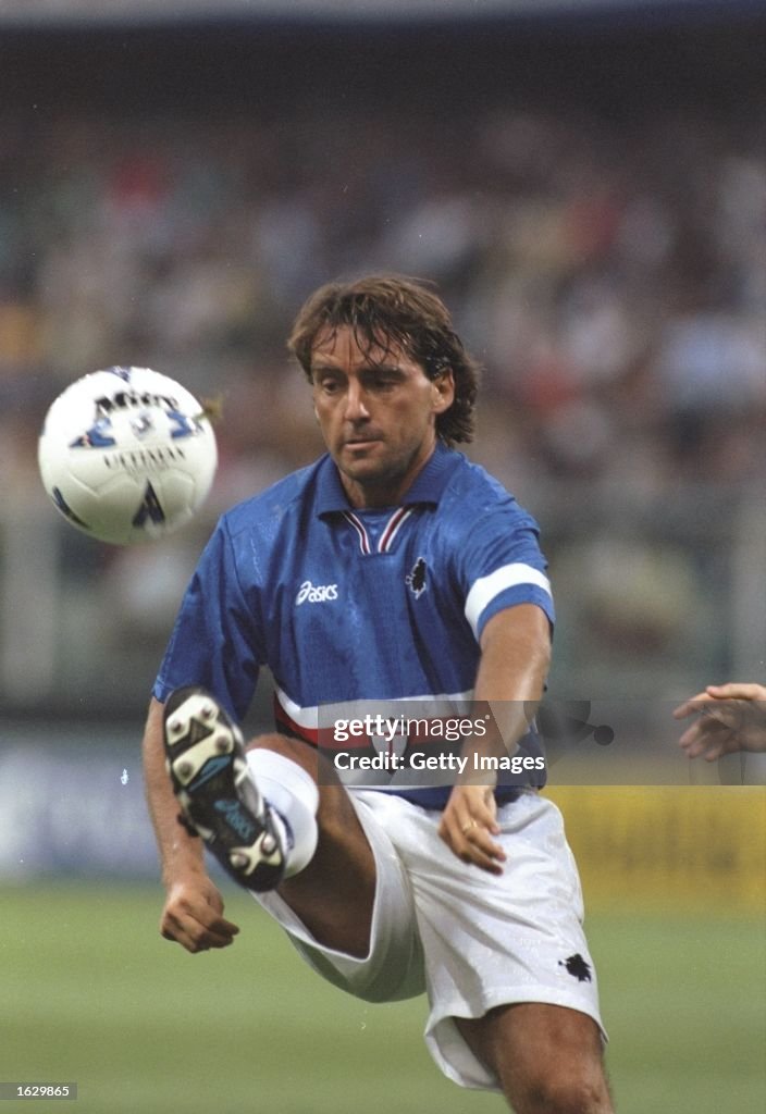 Roberto Mancini of Sampdoria