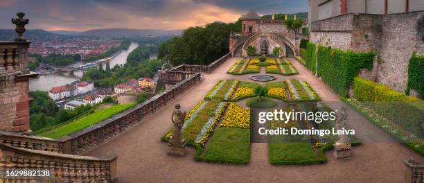 germany, franconia, bavaria, würzburg, fürstengarten marienberg - würzburg stock pictures, royalty-free photos & images