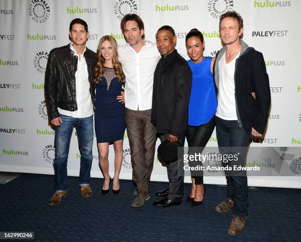 Actors J.D. Pardo, Tracy Spiridakos, Billy Burke, Giancarlo Esposito, Daniella Alonso and David Lyons arrive at the 30th Annual PaleyFest: The...
