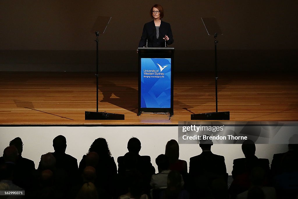 PM Gillard Speaks At University Of Western Sydney