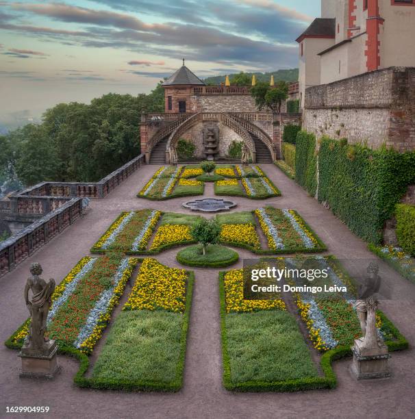 germany, franconia, bavaria, würzburg, fürstengarten marienberg - wurzburg stock pictures, royalty-free photos & images