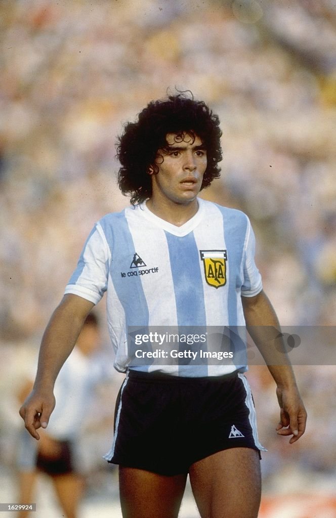 Diego Maradona of Argentina