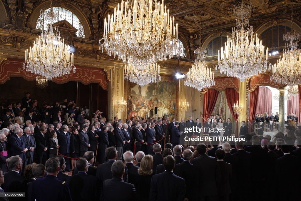 Nicolas Sarkozy Enters At The Elysee With His Family: Inauguration Ceremony