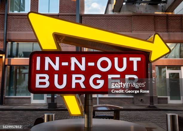 The entrance to In-N-Out Burger is viewed in the Linq Hotel Experience on August 13, 2023 in Las Vegas, Nevada. Tourism in America's Sin City has...