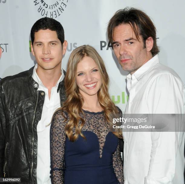 Actors JD Pardo, Tracy Spiridakos and Billy Burke arrive at the 30th Annual PaleyFest: The William S. Paley Television Festival featuring...