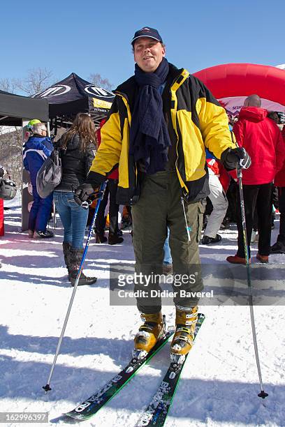 Prince Serge of Yugoslavia attends the Biatlhon Charity Ski Race To Collect Donations For 'Star Team For The Children MC' on March 2, 2013 in Limone,...