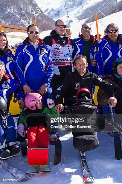 Prince Albert II of Monaco attends the Charity Ski Race To Collect Donations For 'Star Team For The Children MC' on March 2, 2013 in Limone, Italy.