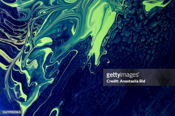abstract liquid background make in fluid art technique. good for text overlay. negative space for text. - aqua nail polish stock pictures, royalty-free photos & images