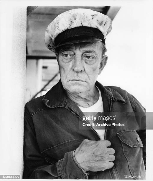 Buster Keaton in a scene from the film 'It's A Mad Mad Mad Mad World', 1963.