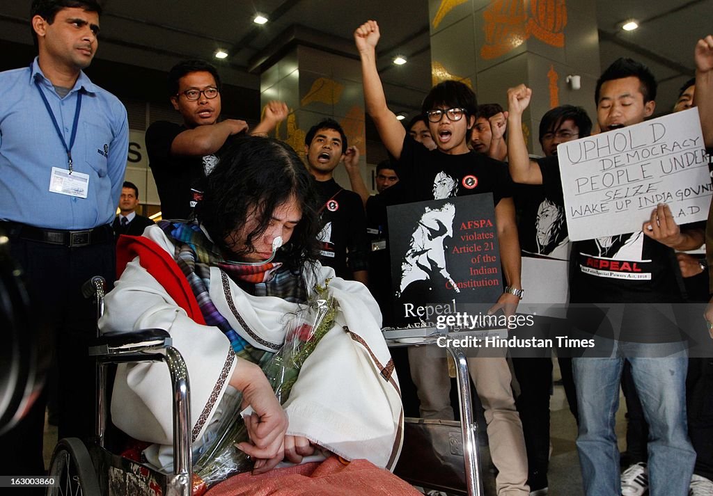 Civil Rights Activist Irom Sharmila Chanu In New Delhi