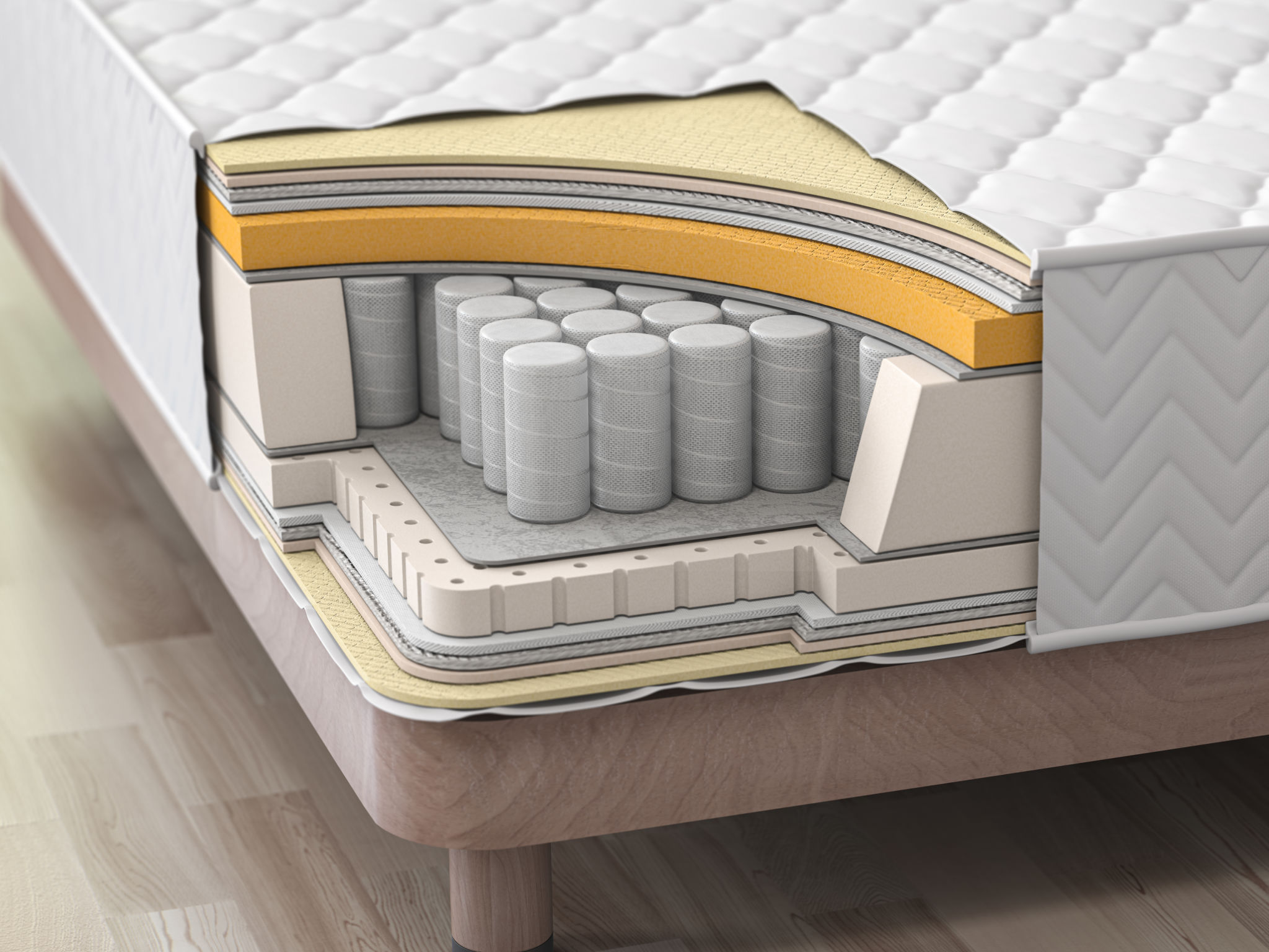 compressed spring mattress