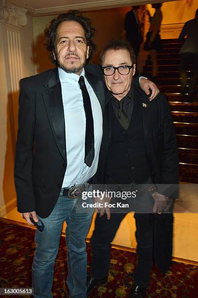 Jose Fosse and Frank Ross from Paco Chicano attend the 'Don't Tell My Booker' Supports La Croix Rouge Dinner - PFW F/W 2013 at the Hotel...