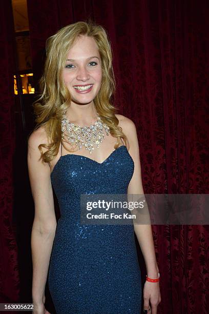 Model/actress Marine Paquet attends the 'Don't Tell My Booker' Supports La Croix Rouge Dinner - PFW F/W 2013 at the Hotel Intercontinental on March...