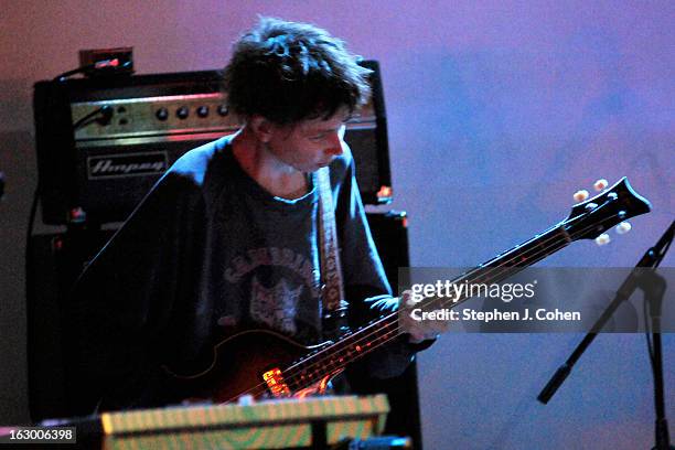 Nick "Paisley Adams" Allbrook of Tame Impala performs at Headliners Music Hall on March 2, 2013 in Louisville, Kentucky.