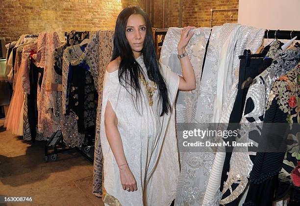 Anamika Khanna attends a Fashion Gala fundraiser hosted by the Akshaya Patra Foundation for underpriveleged children in India, at Vinopolis, on March...