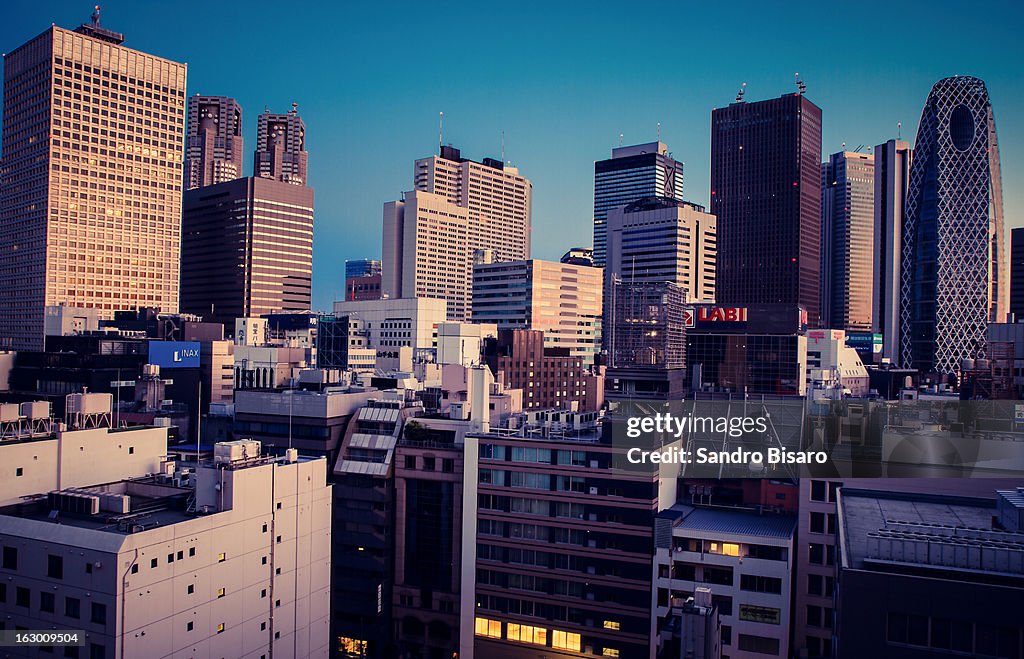 Shinjuku Sunrise Skyline Tokyo Japan