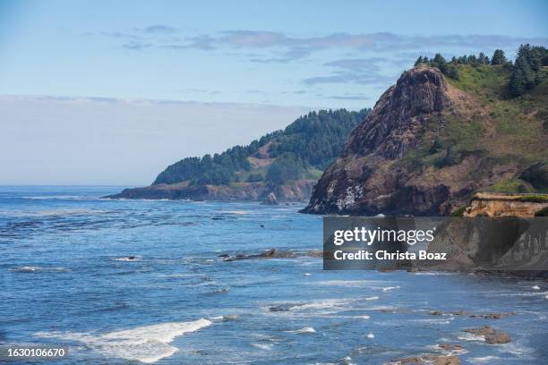 devil's punchbowl - oregon coast stock pictures, royalty-free photos & images