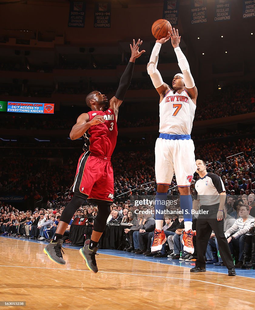 Miami Heat v New York Knicks