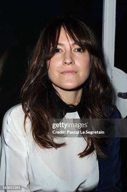 Keren Ann attends Maxime Simoens Fall/Winter 2013 Ready-to-Wear show as part of Paris Fashion Week on March 3, 2013 in Paris, France.