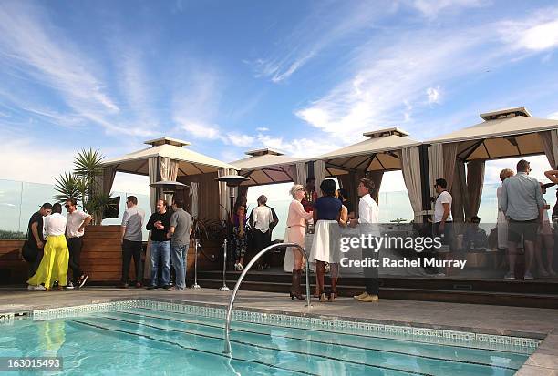 General view of atmosphere during Flaunt Magazine and Samsung Galaxy celebrate The Plutocracy Issue release hosted by cover Russell Westbrook at...