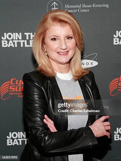 Arianna Huffington attends the 2013 Cycle For Survival Benefit at Equinox Rock Center on March 3, 2013 in New York City.