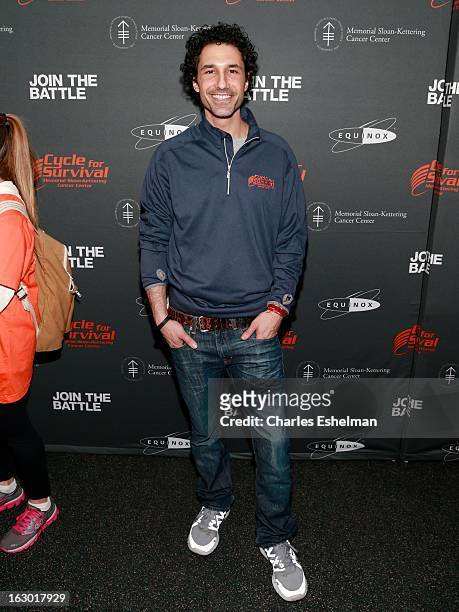 Personality Ethan Zohn attends the 2013 Cycle For Survival Benefit at Equinox Rock Center on March 3, 2013 in New York City.