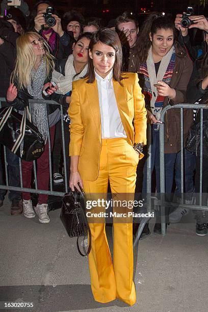 Miroslava Duma is seen leaving the 'Givenchy' Fall/Winter 2013 Ready-to-Wear show as part of Paris Fashion Week on March 3, 2013 in Paris, France.