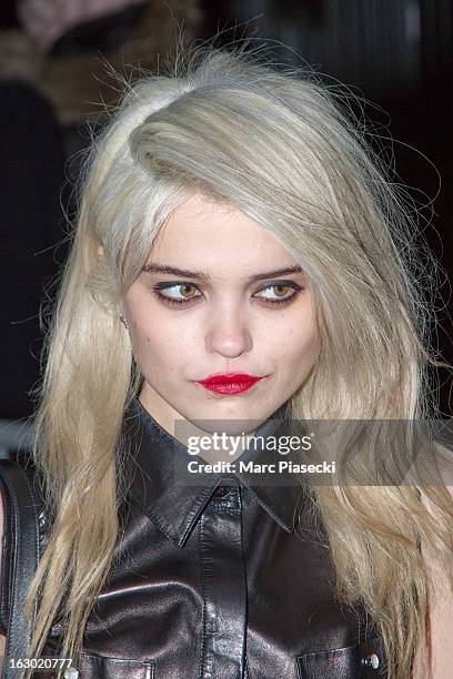 Singer Sky ferreira arrives to attend the 'Givenchy' Fall/Winter 2013 Ready-to-Wear show as part of Paris Fashion Week on March 3, 2013 in Paris,...