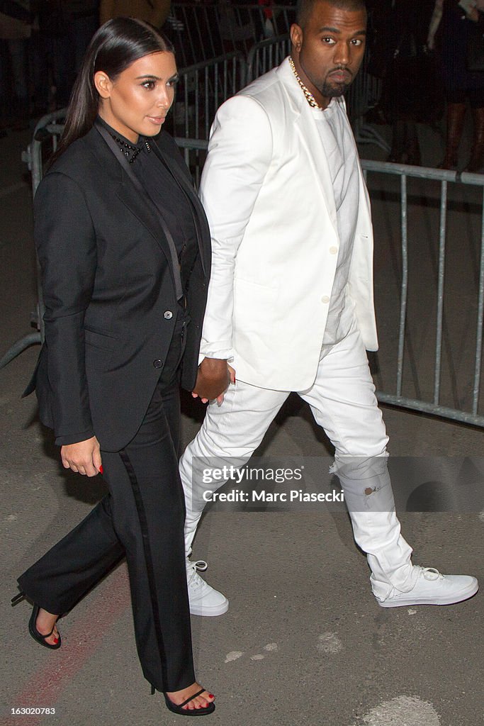 Givenchy -  Outside Arrivals - PFW F/W 2013