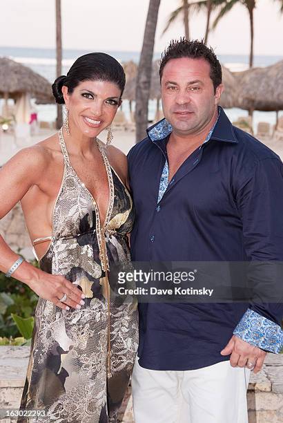 Teresa Giudice and Joe Giudice at the Majestic Resort in Punta Cana on March 3, 2013 in UNSPECIFIED, Dominican Republic.